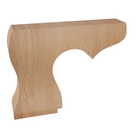 Designs Of Distinction Hampton Plain Left Bun Foot - Red Oak 01703110AK1